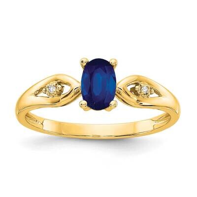 Sapphire Diamond Ring 14k Gold XBS606, MPN: XBS606, 196904021941