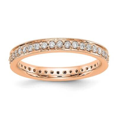 Polished Round 1/2 CT Vintage Diamond Eternity Band 14k Rose Gold ET0002-050-7R4, MPN: ET0002-050-7…