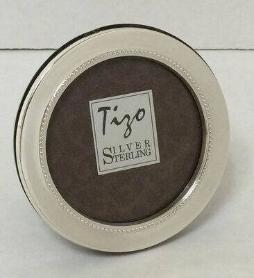 Tizo Inner Beads Sterling Silver Picture Frame 2.5 Round Inch, MPN: 1930-02,