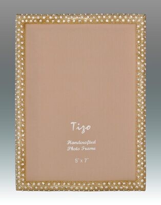 Tizo Shamoo Jeweled Gold Picture Frame 8 x 10 Inch, MPN: RS710GL-80,