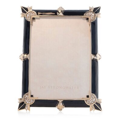 Jay Strongwater Geraldine Art Deco 5 x 7 Inch Picture Frame Golden SPF5890-232, MPN: SPF5890-232, 8…