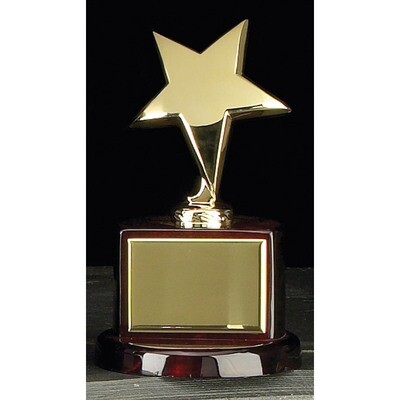 Gold-plated Star Trophy GL8102, MPN: GL8102, 797140631088