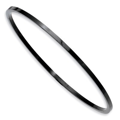 Black IP Plated Bangle - Stainless Steel SRB847BP by Chisel, MPN: SRB847BP, 886774192482