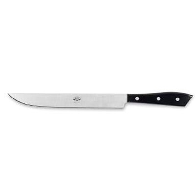 Berti Compendio Slicing Knife Polished Blade Black Lucite Handle 8501