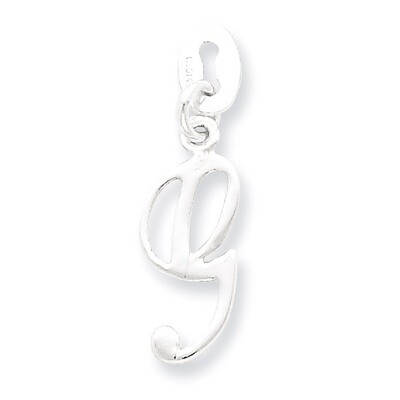 Initial G Pendant Sterling Silver QC6510G, MPN: QC6510G, 883957544762