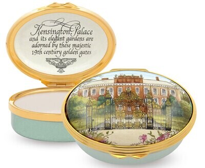 Halcyon Days HRP Kensington Palace Enamel Box ENHKP1202G, MPN: ENHKP1202G,