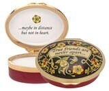 Halcyon Days True Friends are never apart Enamel Box ENTRF0602G, MPN: ENTRF0602G,