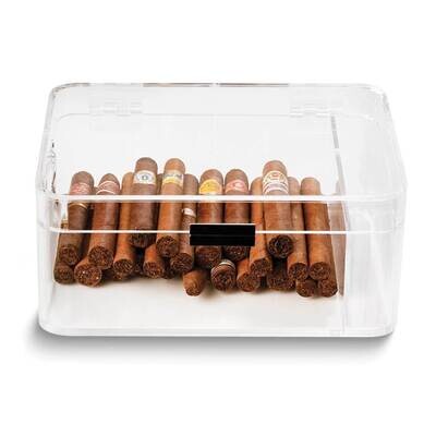 Clear Acrylic 60 Cigar with Magnetic Closure Humidor GM24127, MPN: GM24127, 797140584278