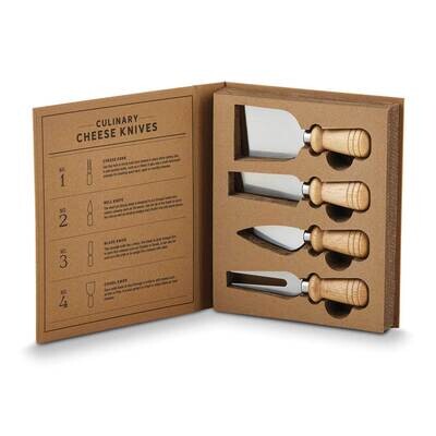 Paulownia Wood Cheese Knife Book Set GM23006, MPN: GM23006, 886083625534