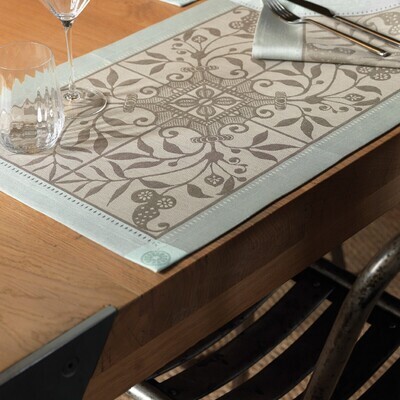 Le Jacquard Francais Venezia Ash beige Placemat 21 x 15 Inch Set of 4, MPN: 17550, 3660269175504
