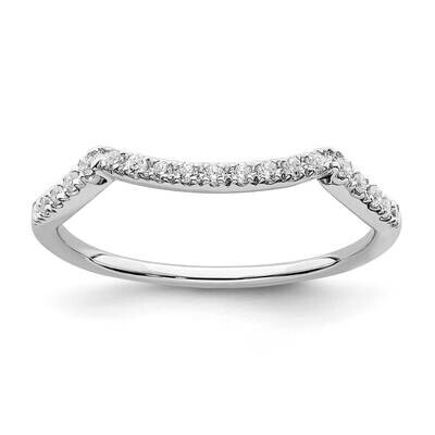 Contoured Diamond Band 14k White Gold RM6428B-010-WAA, MPN: RM6428B-010-WAA,