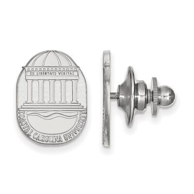 Coastal Carolina University Crest Lapel Pin 14k White Gold 4W021CCU, MPN: 4W021CCU, 886774842943