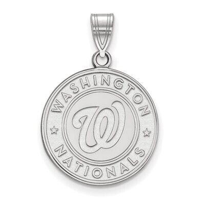 Washington Nationals Large Pendant 14k White Gold 4W003NAT, MPN: 4W003NAT, 886774829005