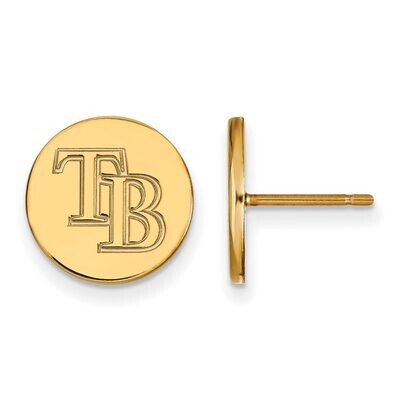 Tampa Bay Rays Small Disc Earring Gold-plated Silver GP020DEV, MPN: GP020DEV, 886774924700