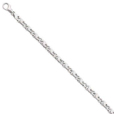 5.65mm Polished Link Chain 18 Inch 14k White Gold WLK365-18, MPN: WLK365-18, 191101655593
