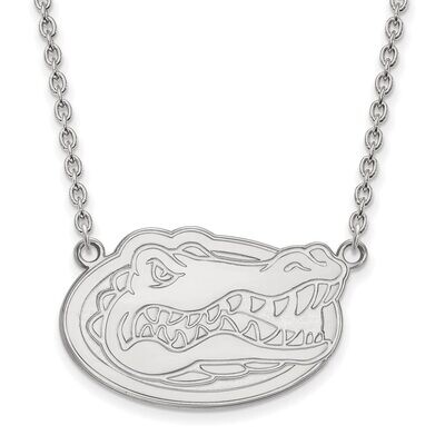 University of Florida Large Enamel Pendant with Necklace Sterling Silver SS016UFL-18, MPN: SS016UFL…