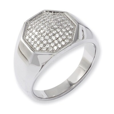 CZ Fancy Polished Ring Sterling Silver QMP242-6