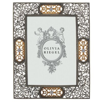 Olivia Riegel Bronze Queen Anne&#39;s Lace 5 x 7 Inch Picture Frame RT0097, MPN: RT0097,
