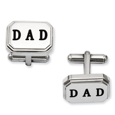 Dad Cufflinks - Stainless Steel SRC213 by Chisel, MPN: SRC213, 886774193908
