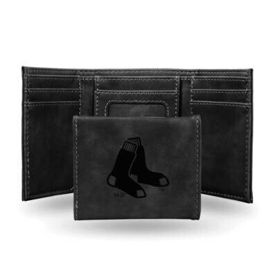 MLB Boston Red Sox Black Faux Leather Trifold Wallet GC7630, MPN: GC7630, 767345898203