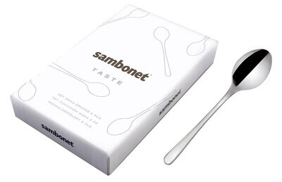 Sambonet Cake &amp; Coffee Gift Wrapping 6 Moka Spoon Taste 52553A37, MPN: 52553A37, 790955968974