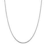 1.5mm 8 Sided Diamond-Cut Box Chain 36 Inch Sterling Silver QBR028-36, MPN: QBR028-36,