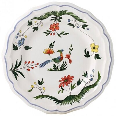 Gien Oiseaux De Paradis Canape Plate 0111ALUN22, MPN: 0111ALUN22, 840769000992