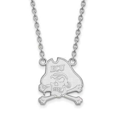 East Carolina University Large Pendant with Necklace Sterling Silver SS012ECU-18, MPN: SS012ECU-18,…