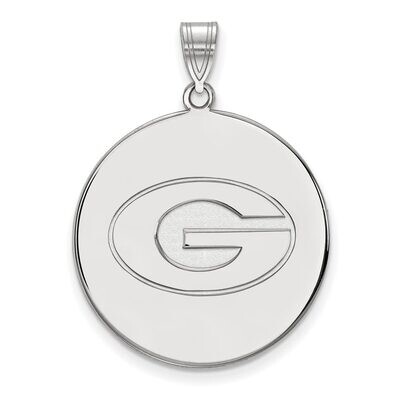University of Georgia x-Large Disc Pendant 10k White Gold 1W078UGA, MPN: 1W078UGA, 886774793511