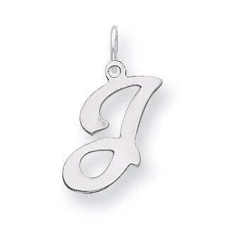 Stamped Initial J Charm Sterling Silver QC4163J, MPN: QC4163J, 883957133690