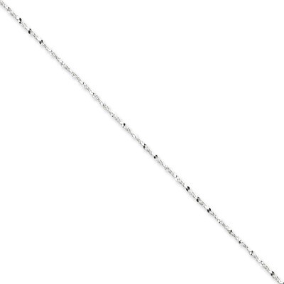 16 Inch 1.4mm Diamond Cut Fancy Chain Sterling Silver QPE39-16, MPN: QPE39-16, 883957980829