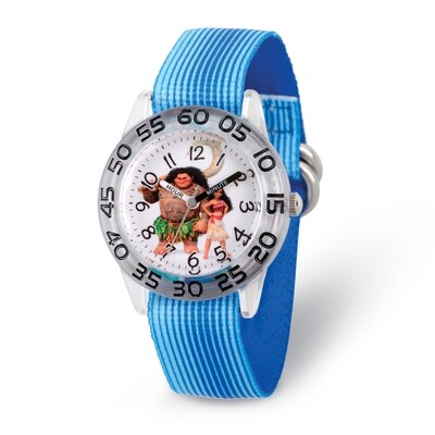 Disney Kids Moana Characters Blue Strap Acrylic Time Teacher Watch  XWA5781, MPN: XWA5781, 83962800…