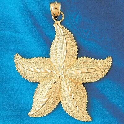 Dazzlers Jewelry Starfish Pendant Necklace Charm Bracelet in Yellow, White or Rose Gold 83, MPN: DZ…