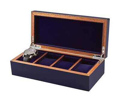 Tizo Gentlemen 4 Watch Box Blue NC227BLBX, MPN: NC227BLBX,