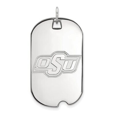 Oklahoma State University Large Dog Tag 14k White Gold 4W027OKS, MPN: 4W027OKS, 886774845166
