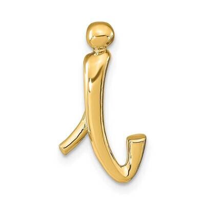 Letter I Initial Slide 14k Gold Polished K6425I, MPN: K6425I, 63721809994