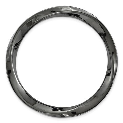 Large Polished Chain Slide Sterling Silver Black-plated QSK1777, MPN: QSK1777, 191101551529