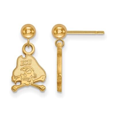 East Carolina University Earring Dangle Ball Gold-plated Silver GP010ECU, MPN: GP010ECU, 8867749108…