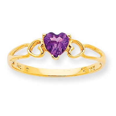 Polished Geniune Rhodolite Garnet Birthstone Ring 10k Gold 10XBR159, MPN: 10XBR159, 191101091216