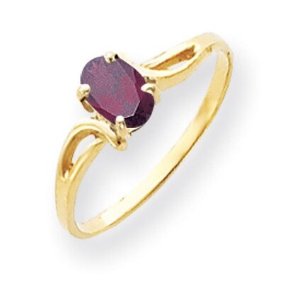 Rhodolite Garnet Ring 14k Gold 6x4mm Oval Y4648RG, MPN: Y4648RG, 883957561776