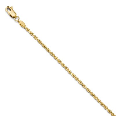Leslie&#39;s 2.25mm Diamond Cut Rope Chain 30 Inch - 10k Gold HB-8002-30, MPN: 8002-30, 886774546384