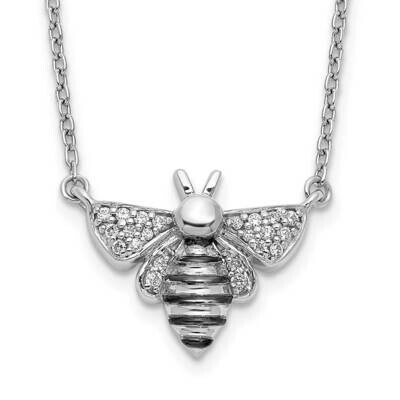 Diamond Bee 18 Inch Necklace 14k White Gold PM3757-010-WA, MPN: PM3757-010-WA, 883957488653