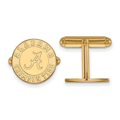 University of Alabama Cufflinks 14k Yellow Gold 4Y052UAL, MPN: 4Y052UAL, 886774884417