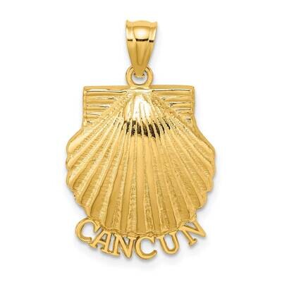 Cancun Under Scallop Shell Charm 14k Gold 2-D K7582, MPN: K7582, 637218116911