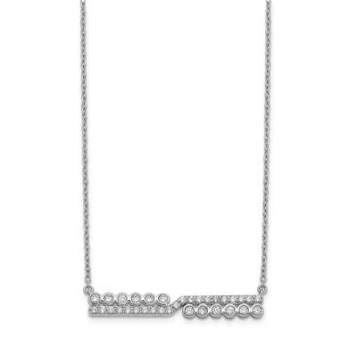 Bar Necklace 14k White Gold Diamond PM3736-050-WA, MPN: PM3736-050-WA, 883957079103
