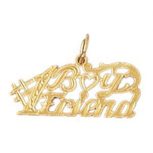 Dazzlers Jewelry Number One Boyfriend Pendant Necklace Charm Bracelet in Yellow, White or Rose Gold…