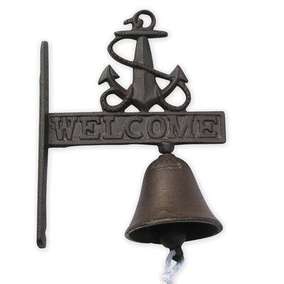 Cast Iron Welcome Bell with Anchor GM15596, MPN: GM15596, 612152003015