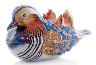 Jay Strongwater Tanner Mandarin Duck Box Natural SDH7432-280, MPN: SDH7432-280, 848510042512