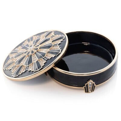 Jay Strongwater Pearl Art Deco Box Golden SDH7433-232, MPN: SDH7433-232, 848510042796