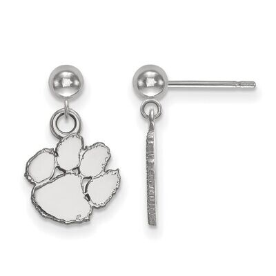 Clemson University Earring Dangle Ball 14k White Gold 4W010CU, MPN: 4W010CU, 886774837666